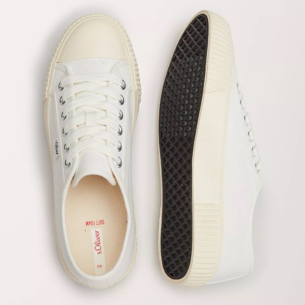 s.Oliver Canvas Sneakers Size 37 - Picture 2 of 15